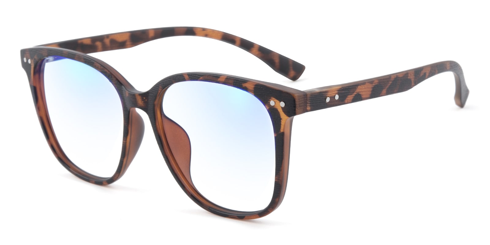 Pisces Square Tortoise Blue Block Pro Eyeglasses | Glassesshop display picture 3