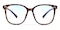 Pisces Tortoise-Blue Block Pro Square TR90 Eyeglasses