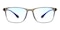Altus Martini Olive/Gray-Blue Block Pro Rectangle TR90 Eyeglasses