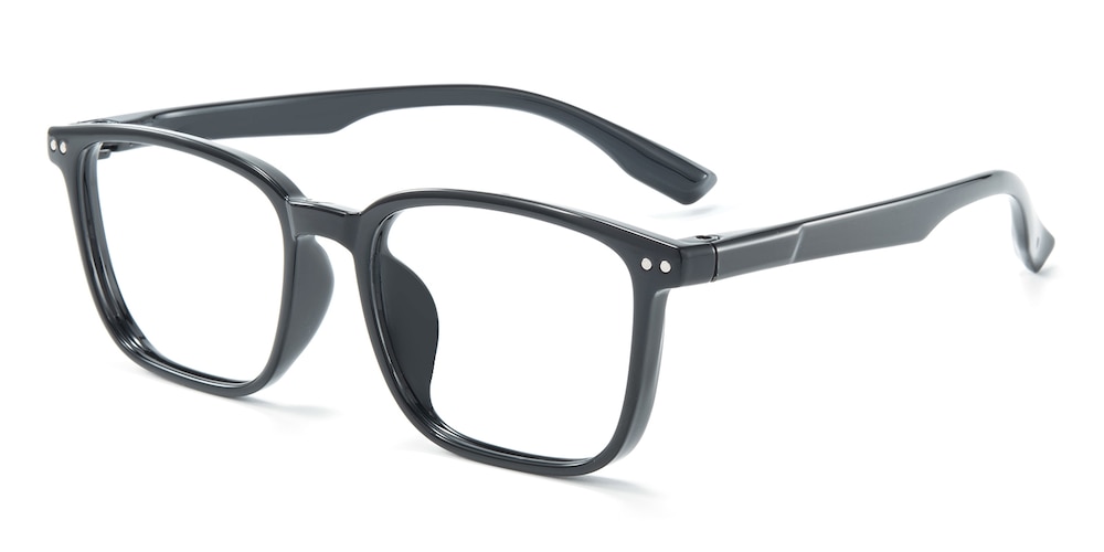 Lafayette Black Rectangle TR90 Eyeglasses