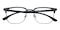Andrew Black Rectangle TR90 Eyeglasses