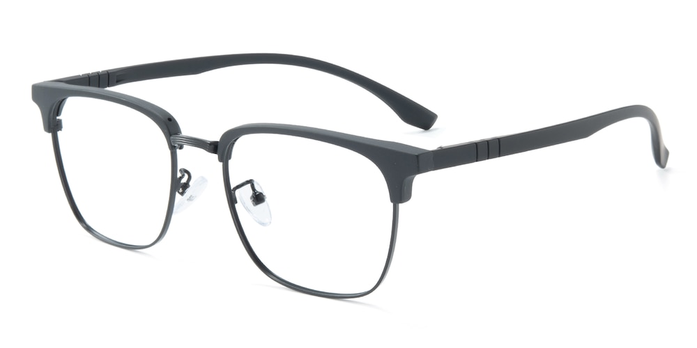 Andrew Black Rectangle TR90 Eyeglasses