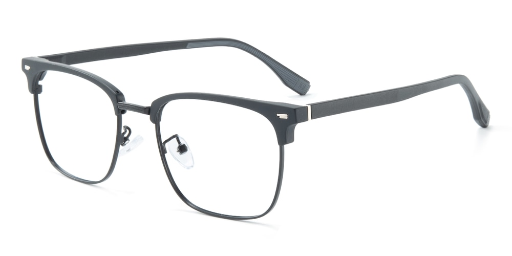 Arno Black Rectangle TR90 Eyeglasses