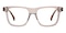 Imagine Light Brown/Light Blue Square Acetate Eyeglasses