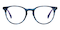 Hammond Blue/Purple Round Acetate Eyeglasses