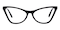 Clara Black Cat Eye Acetate Eyeglasses