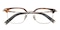 Beaumont Tortoise/Golden Square Titanium Eyeglasses