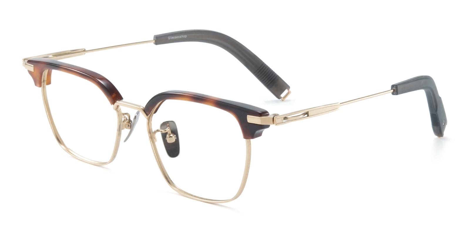 Beaumont Square Tortoise Golden Eyeglasses