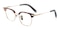 Beaumont Tortoise/Golden Square Titanium Eyeglasses
