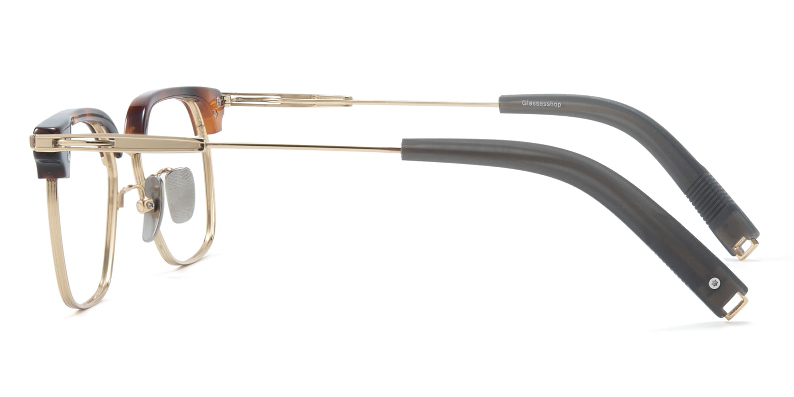 Beaumont Square Tortoise Golden Eyeglasses