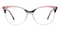 Bonnie Pink/Crystal Cat Eye Acetate Eyeglasses