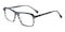 Niguel Gray Rectangle Acetate Eyeglasses
