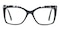 Eartha Gray Cat Eye Acetate Eyeglasses