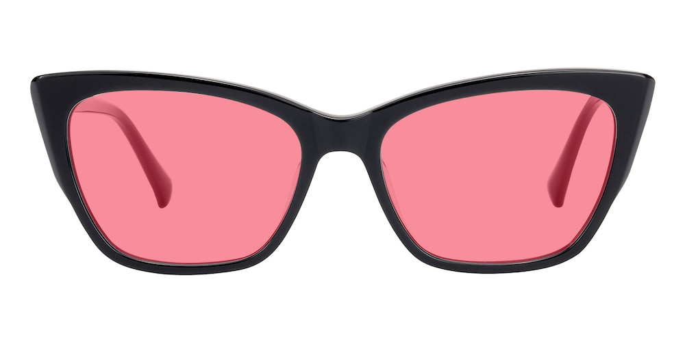Kelly Black Cat Eye Acetate Sunglasses