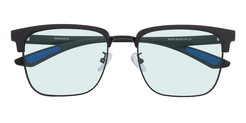 Edmonds Black Rectangle TR90 Sunglasses
