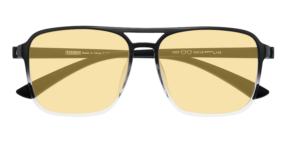 Garland Black/Crystal Aviator TR90 Sunglasses