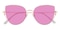 Marlowe Rose Gold Cat Eye Metal Sunglasses