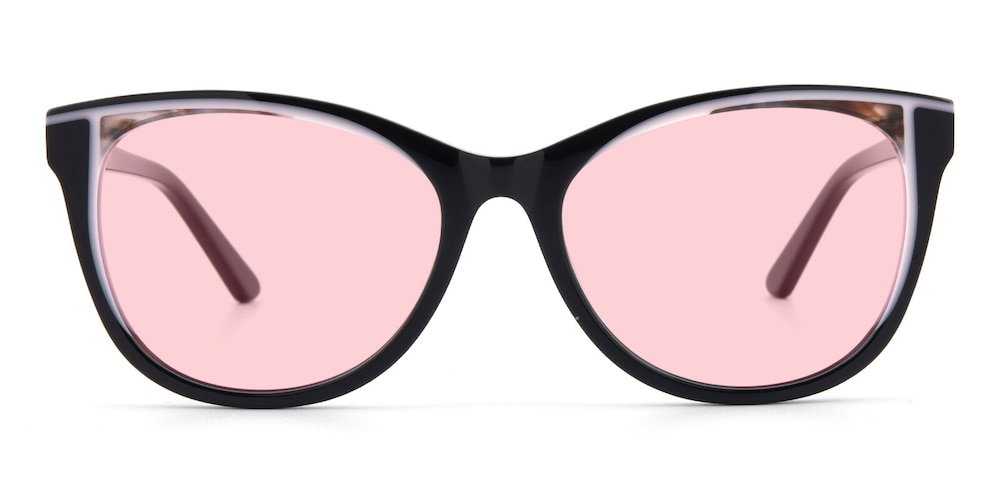 Janet Black Cat Eye Acetate Sunglasses