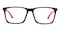 Joseph Black Rectangle TR90 Eyeglasses
