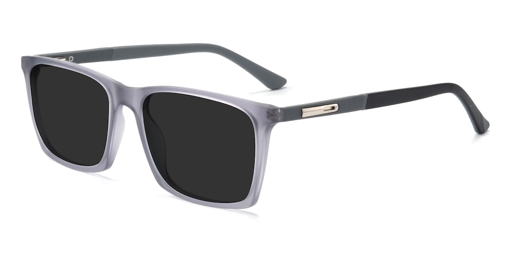 Charlie Gray Rectangle TR90 Sunglasses