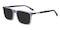 Charlie Gray Rectangle TR90 Sunglasses