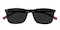 Davis Black Rectangle TR90 Sunglasses