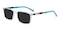 Gary Crystal Rectangle TR90 Sunglasses