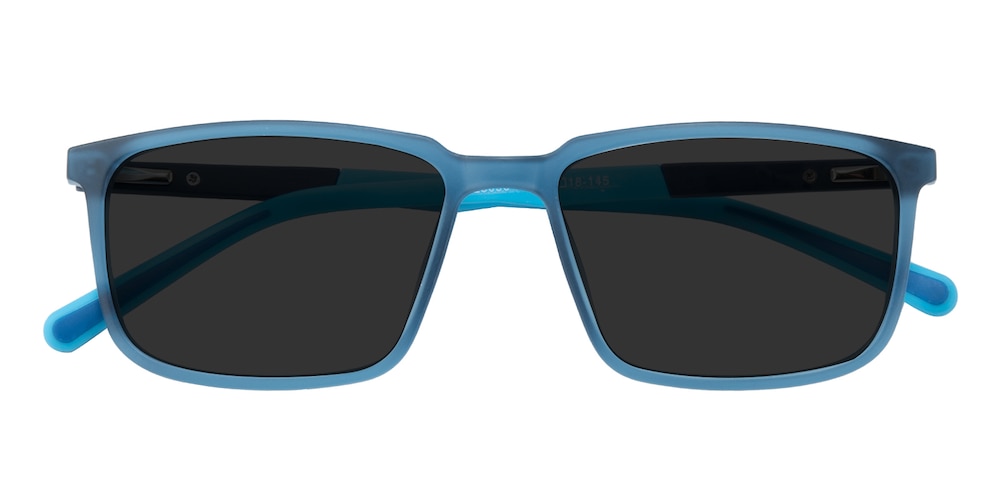 Gary Blue Rectangle TR90 Sunglasses