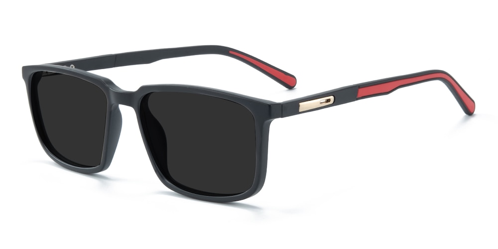 Gary Black Rectangle TR90 Sunglasses