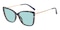 Victoria Blue/Brown Cat Eye TR90 Sunglasses