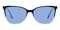 Yakima Blue/Crystal Cat Eye Acetate Sunglasses