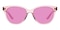 Cherish Pink Oval Acetate Sunglasses