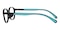 Madison Black/Blue Oval TR90 Eyeglasses