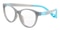 Sophia Gray Oval TR90 Eyeglasses