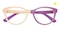 Sophia Light Orange Oval TR90 Eyeglasses