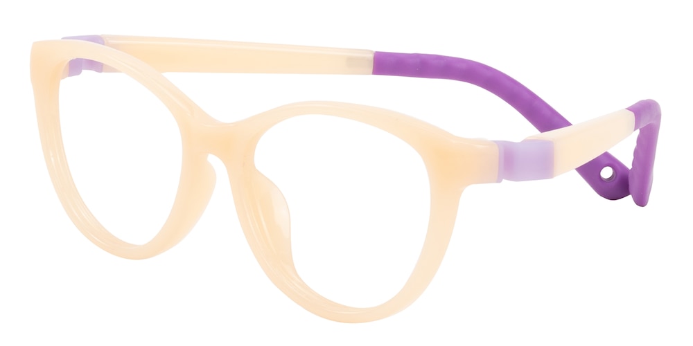 Sophia Light Orange Oval TR90 Eyeglasses