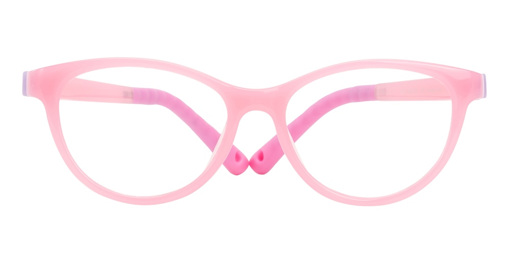 Sophia Pink Oval TR90 Eyeglasses