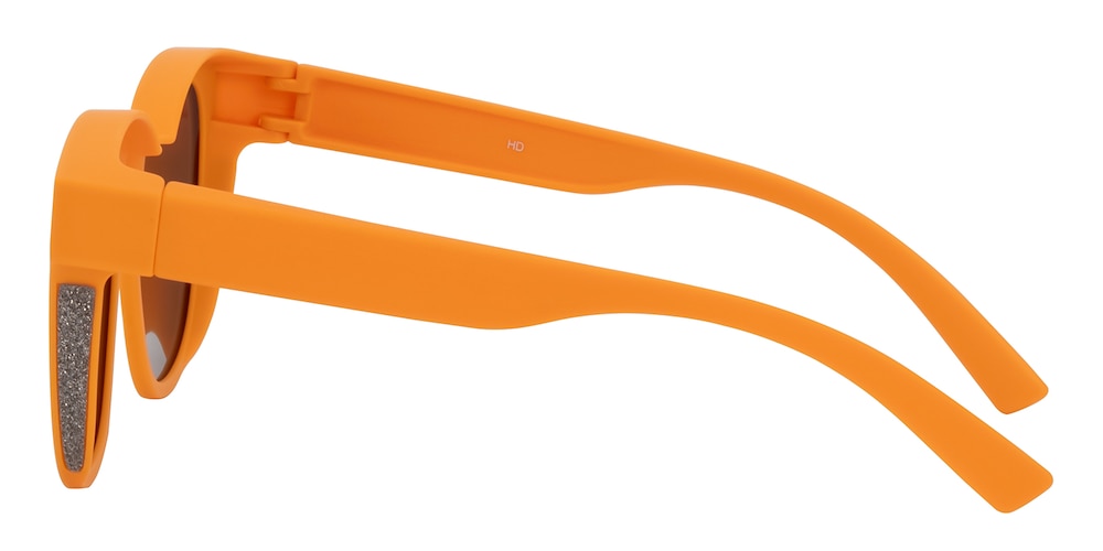 Fit Over Sunglasses Orange Oval TR90 Sunglasses
