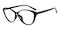 Bertha Black Cat Eye TR90 Eyeglasses