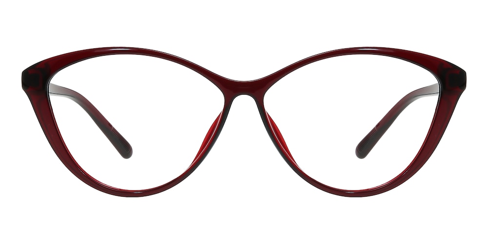 Bertha Burgundy Cat Eye TR90 Eyeglasses