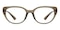 Geraldine Light Brown/Safari Cat Eye TR90 Eyeglasses