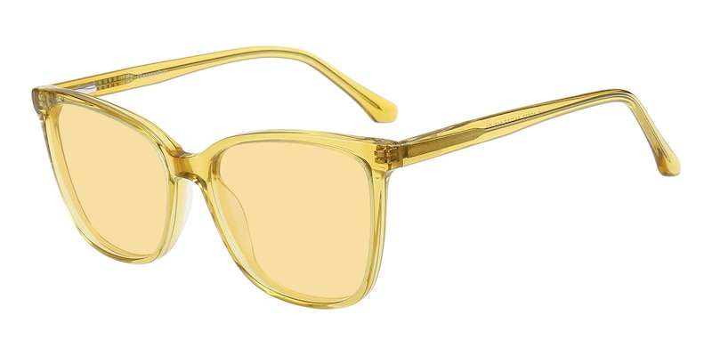 Yakima Yellow/Warm Olive Cat Eye Acetate Sunglasses