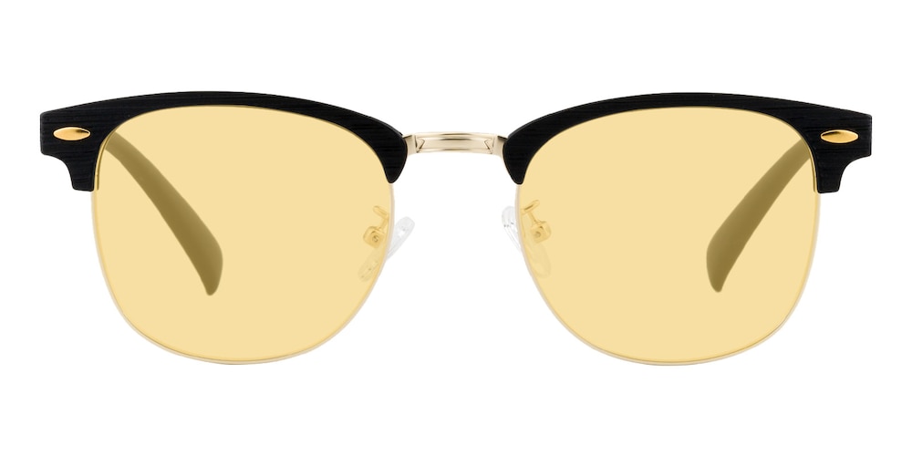 Saxon Black/Golden Browline TR90 Sunglasses
