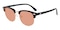 Buzz Black/Golden Oval TR90 Sunglasses