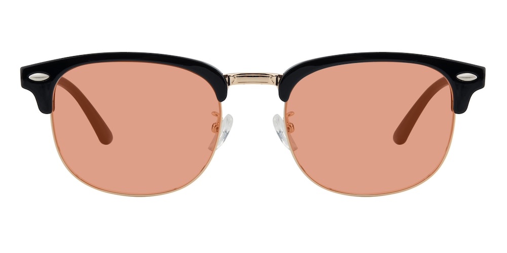 Buzz Black/Golden Oval TR90 Sunglasses