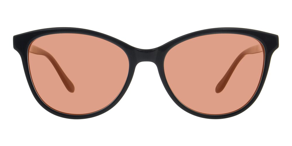 Winnipeg Black Cat Eye Acetate Sunglasses