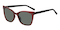 Pendleton Burgundy Rectangle TR90 Sunglasses