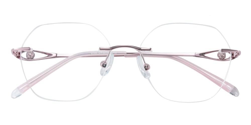 Irma Purple Polygon Titanium Eyeglasses