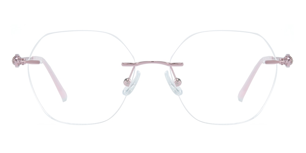 Irma Purple Polygon Titanium Eyeglasses