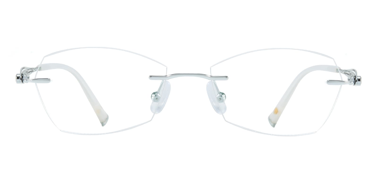 Letitia Polygon Silver Eyeglasses | Glassesshop